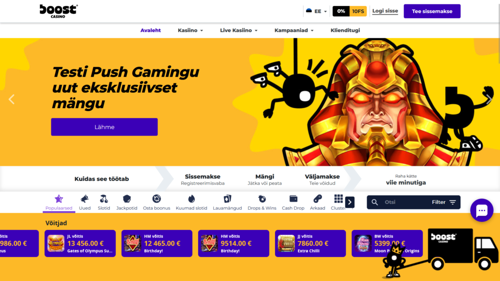 Boost Casino – pikakasino bonukset